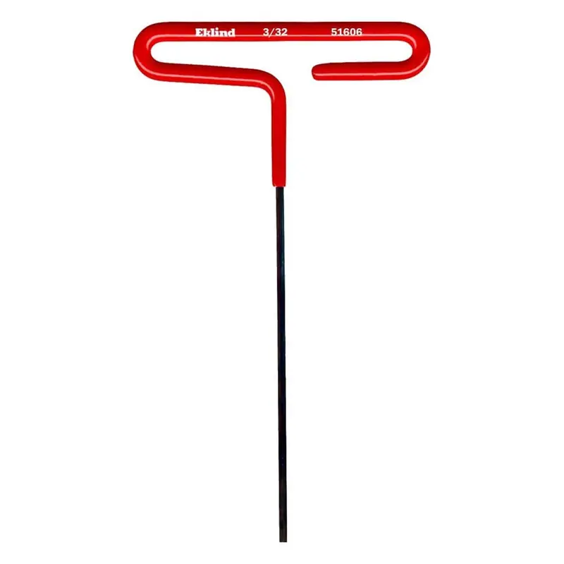 Eklind 51606 3/32-Inch T-Handle Hex Key – 6-Inch Long-Arm L-Key With Soft-Touch Handle 1