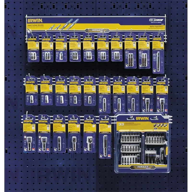 Hanson 26-Piece Impact Driver Bit Display Rack 1