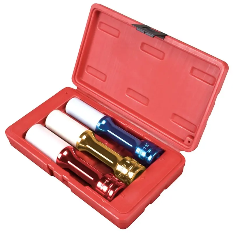 Sunex 2843 Three-Piece 1/2" Drive 150Mm Wheel Protector Impact Socket Set 1