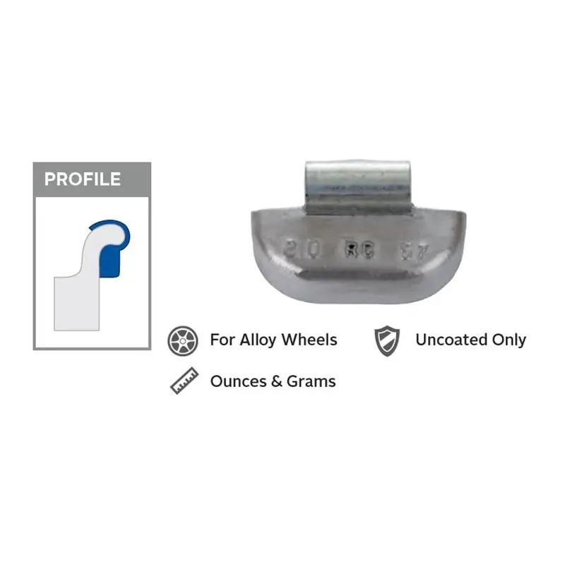 Wegmann Rc-120 Heavy-Duty Budd-Style Truck Wheel Weights – Pack Of 20 1